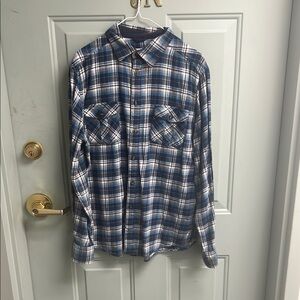 Blue Plaid Men's Shirt